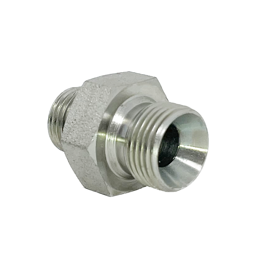 9006-24-20 : Adaptall Straight Adapter, Male 1.5 (1-1/2") ORB x Male 1.25 (1-1/4") BSPP, Carbon Steel