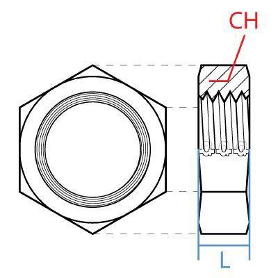 9041-16 : Adaptall BSPP Bulkhead Locknut, 1", Carbon Steel