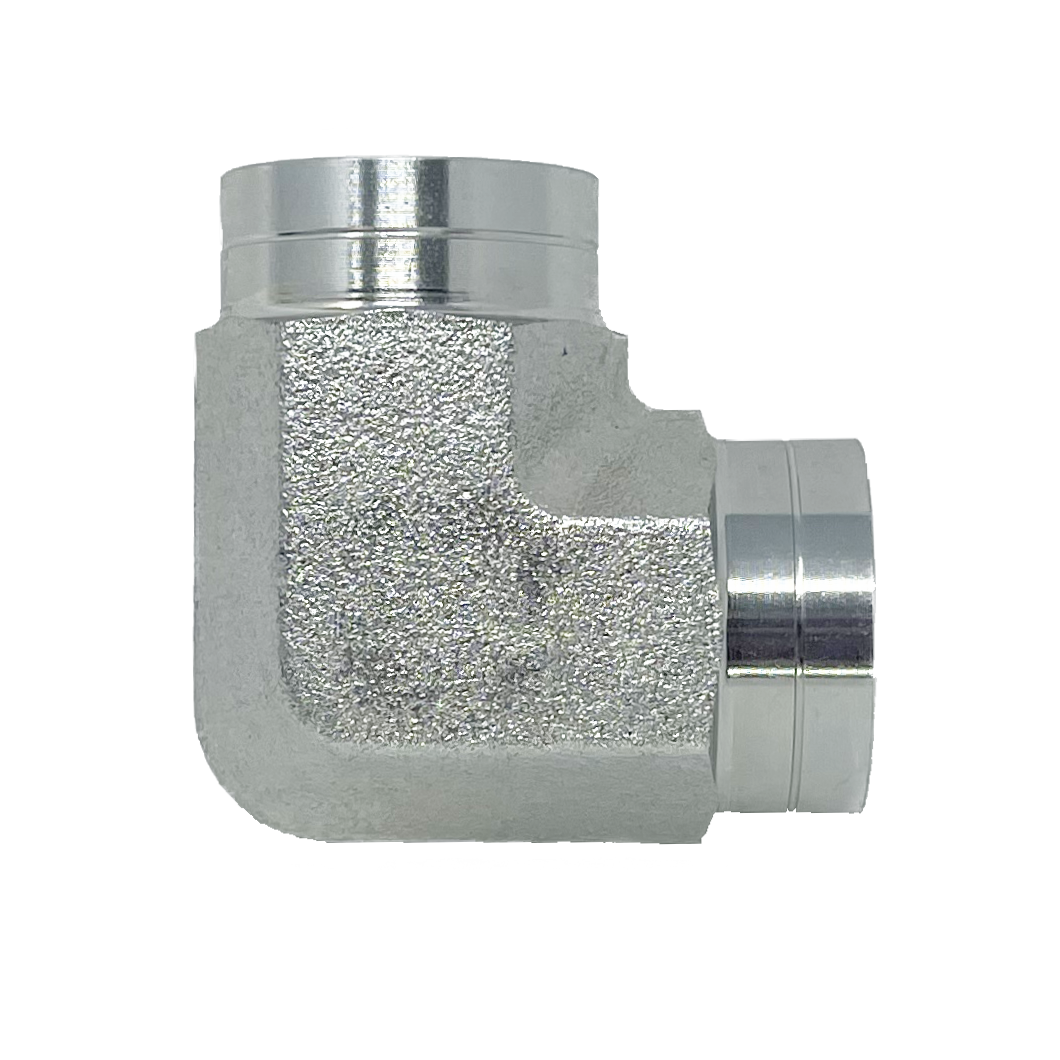 9076-16-16 : Adaptall 90-Degree  Adapter, Female 1" BSPP x Female 1" BSPP, Carbon Steel