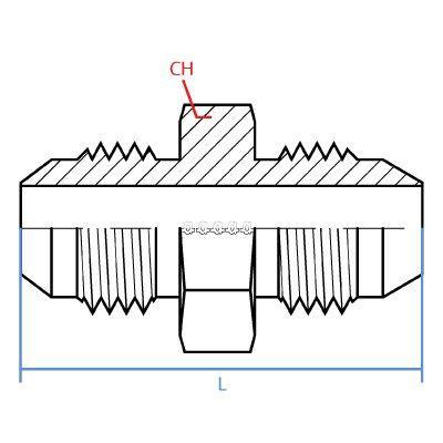 9337-12-12 : Adaptall Straight Adapter, Male 0.75 (3/4") JIC x Male 0.75 (3/4") JIS, Carbon Steel