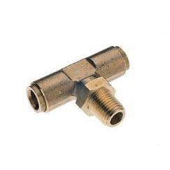 95411121M : Norgren DOT Male Swivel Branch Tee, 1/2 tube O/D, 3/8 NPT thread