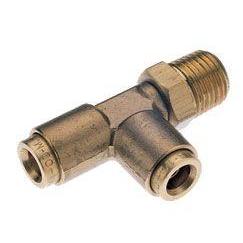 95411212M : Norgren DOT Male Swivel Run Tee, 3/8 tube O/D, 1/4 NPT thread