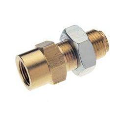 95457005M : Norgren DOT Female Bulkhead Connector, 1/2 tube O/D, 3/8 NPT thread, 7/8 UNF Hex