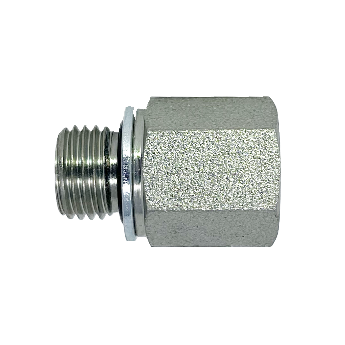9635S-22-L15-06 : Adaptall Straight Adapter, Male L15 DIN Tube x Female 0.375 (3/8") NPT, Carbon Steel
