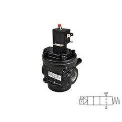 A1026C-CC : Norgren Prospector Poppet Valve, Two-Position, Two-Way, Normally Closed, 1" Ports, Internal Pilot Supply with Check Valve, Single Solenoid, Non-locking Override, 8WAC & DC