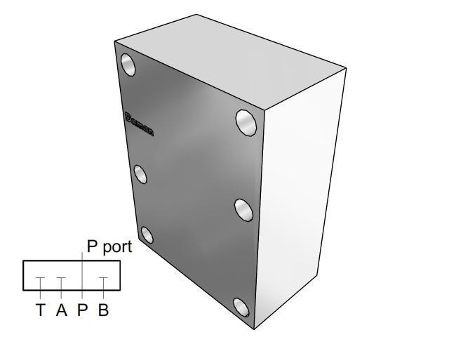 AD08CPPG : Daman Cover (Blanking) Plate, Aluminum, 3000psi, D08 (NG25), Parallel Circuit, All Ports Blocked, with Gauge Port