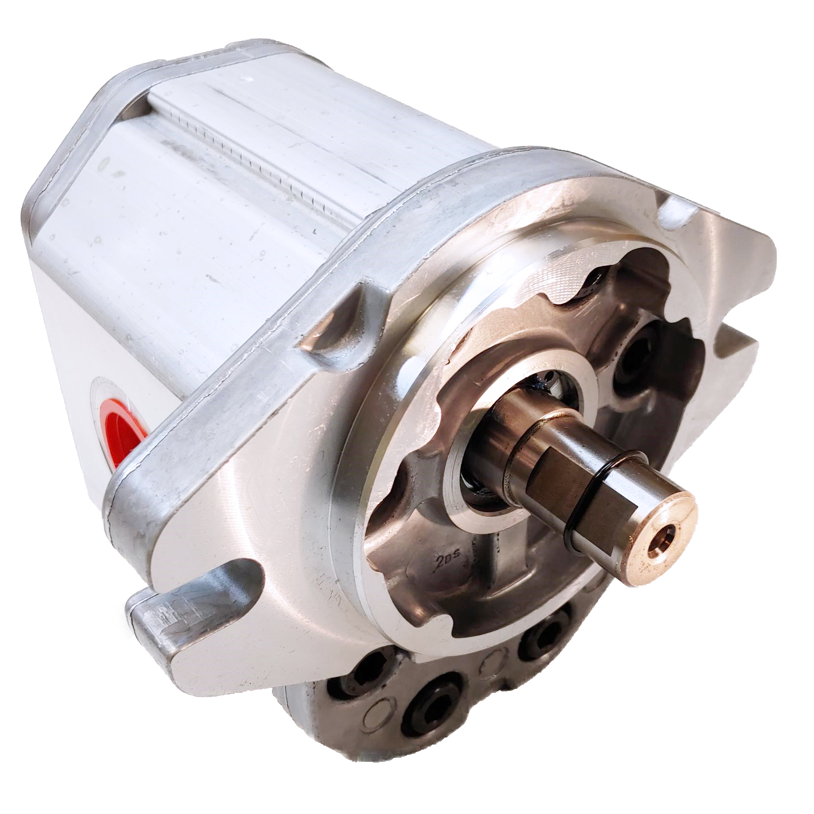 ALM3A-R-80-E4 : Marzocchi Gear Motor, Bidirectional, 52cc, 2900psi rated, 2500RPM, 1" Code 61 ports, 5/8" Bore x 5/32" Keyed Shaft