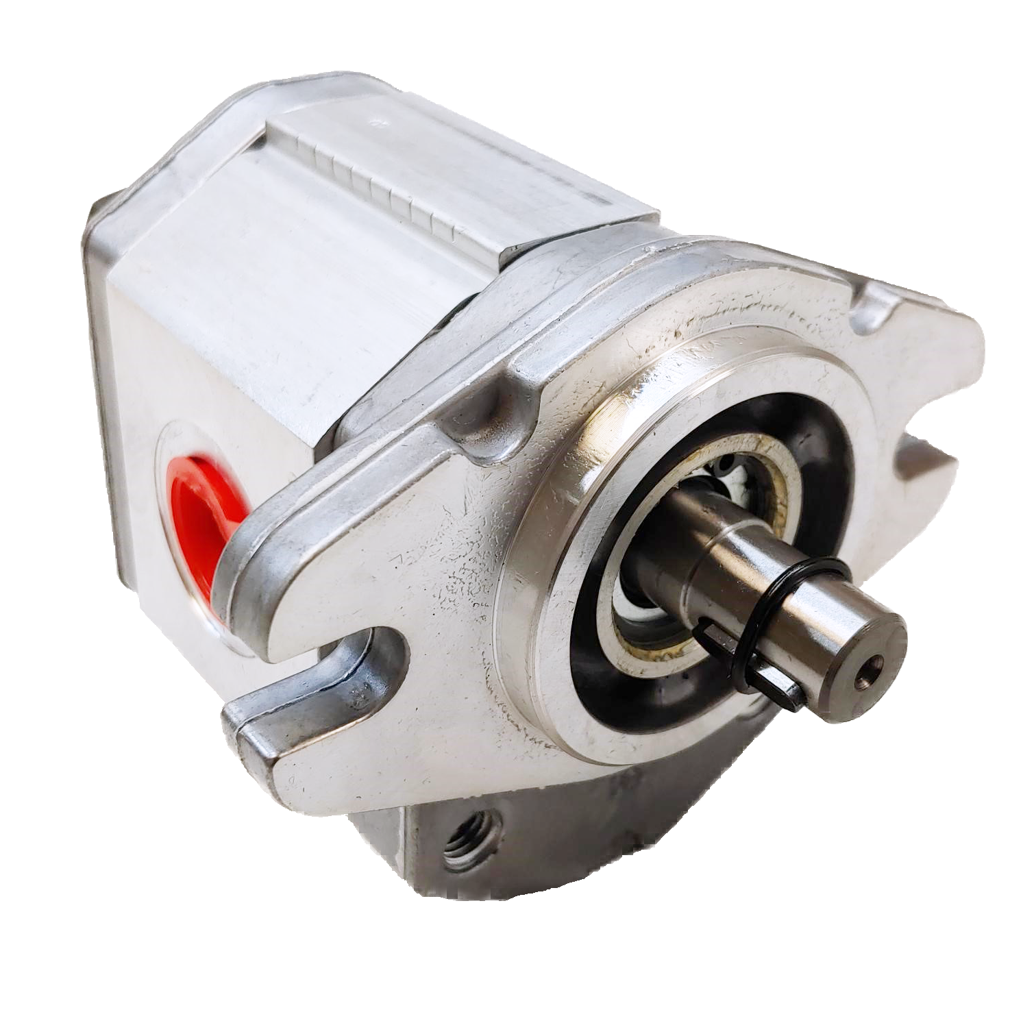 ALM1A-R-11-E2 : Marzocchi Gear Motor, Bidirectional, 7.6cc, 2900psi rated, 3500RPM, 0.625 (5/8") #10 SAE ports, 1/2" Bore x 1/8" Keyed Shaft