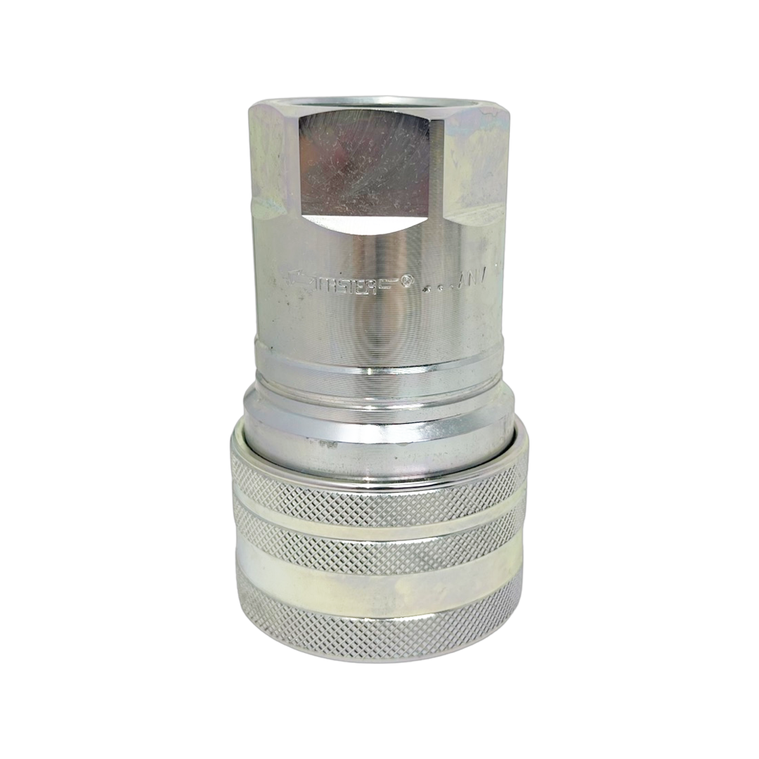 ANV114 NPT F : Faster Quick Disconnect, Female 1.25" Coupler, 1.25" NPT Connection, 3625psi MAWP, 87.18 GPM, Sleeve Retraction Style, Connection Under Pressure Not Allowed