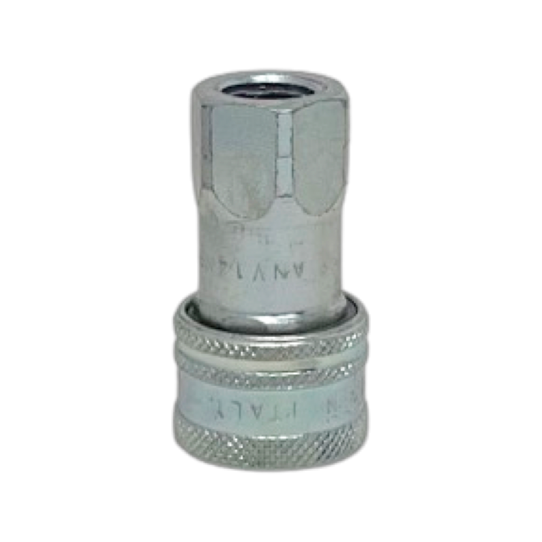 ANV 14 NPT F : Faster Quick Disconnect, Female 1/4" Coupler, 0.25 (1/4") NPT Connection, 7251psi MAWP, 2.11 GPM, Sleeve Retraction Style, Connection Under Pressure Not Allowed