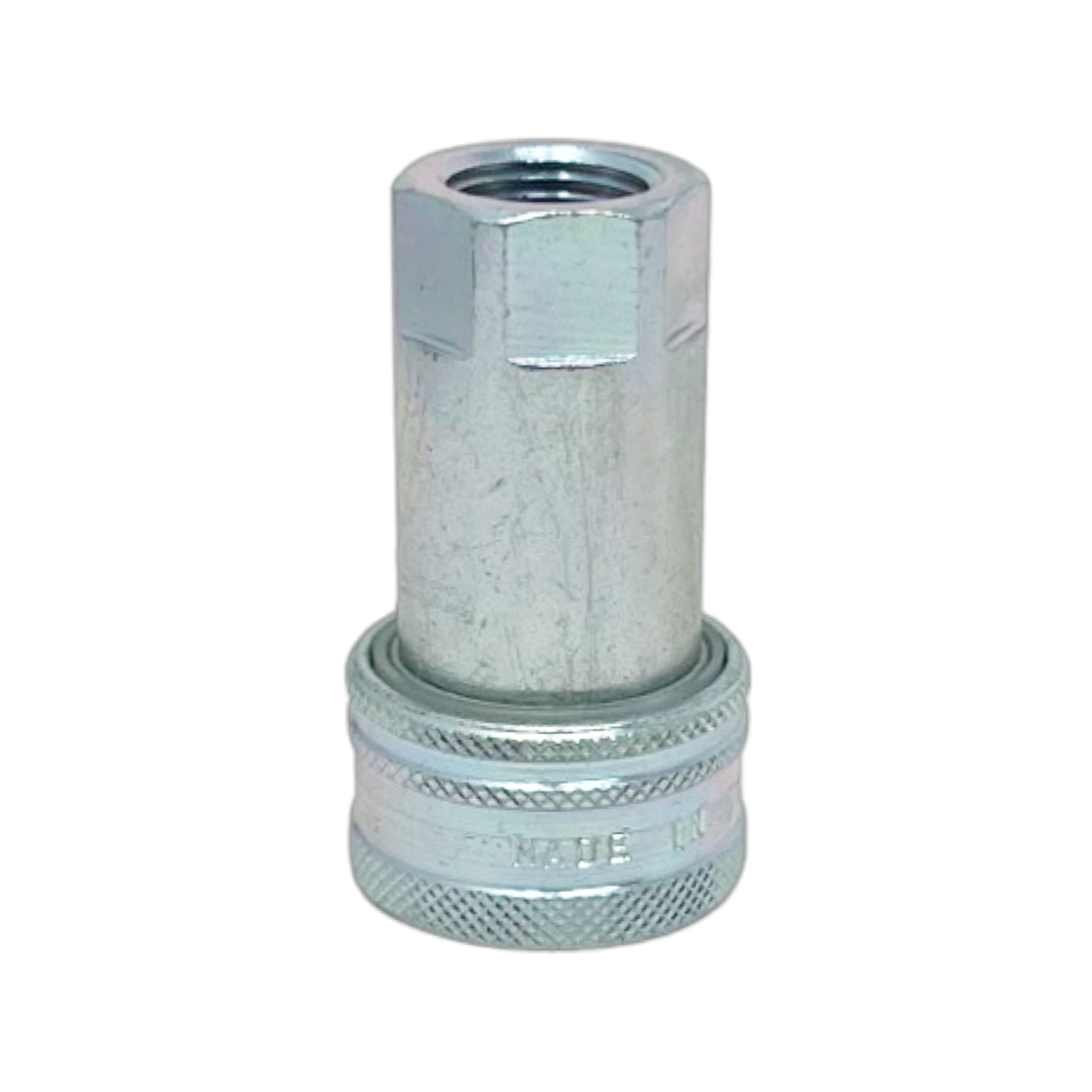 NV 12 NPT F : Faster Quick Disconnect, Female 1/2" Coupler, 0.5 (1/2") NPT Connection, 4351psi MAWP, 19.81 GPM, ISO 7241 Part A Interchange, Sleeve Retraction Style, Connection Under Pressure Not Allowed