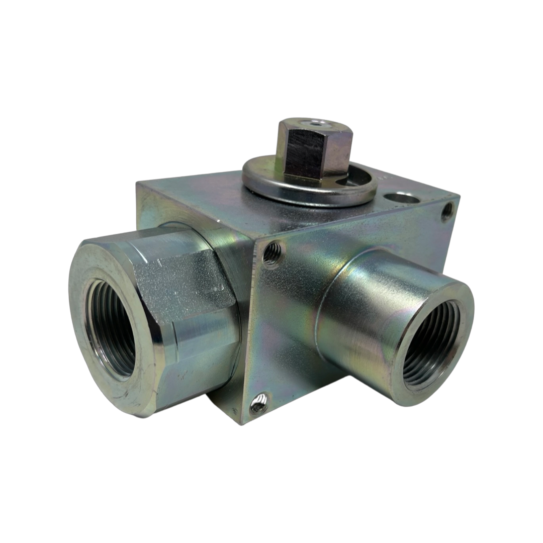 AV3LN1-11DV : AFP 3-Way Excavator Style Ball Valve, 5075psi rated, Steel, 1" NPT