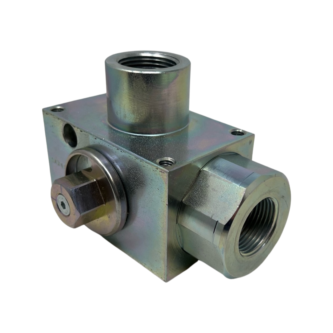 AV3LN1-11DV : AFP 3-Way Excavator Style Ball Valve, 5075psi rated, Steel, 1" NPT