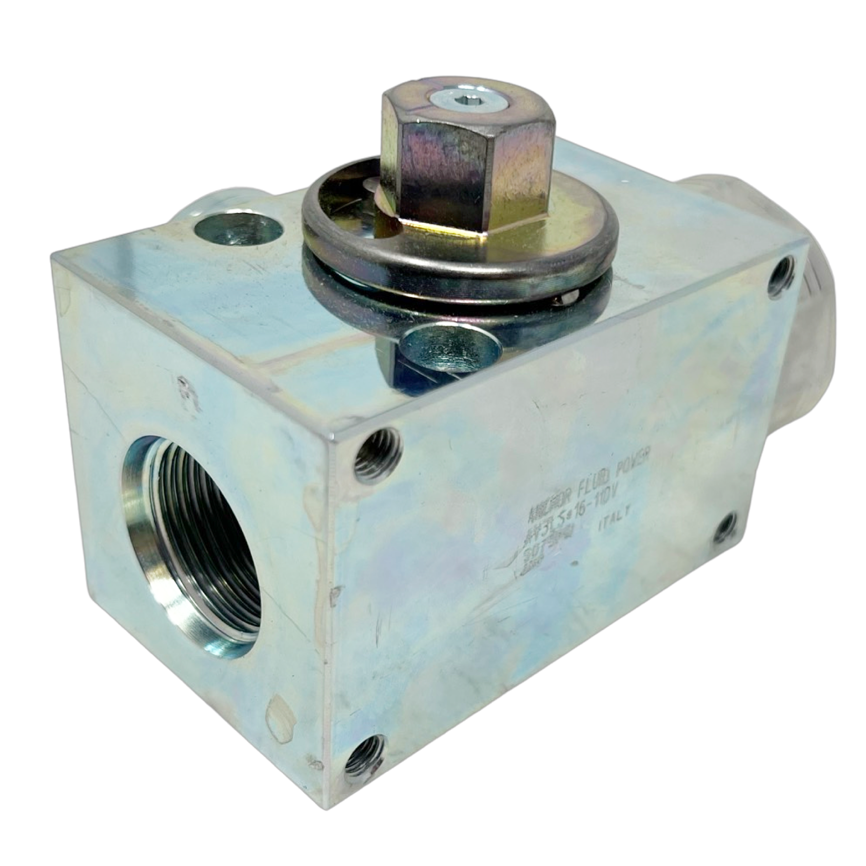AV3LS#20R-11DV : AFP 3-Way Excavator Style Ball Valve, 7250psi rated, Steel, #20 SAE (1.25") Reduced Bore