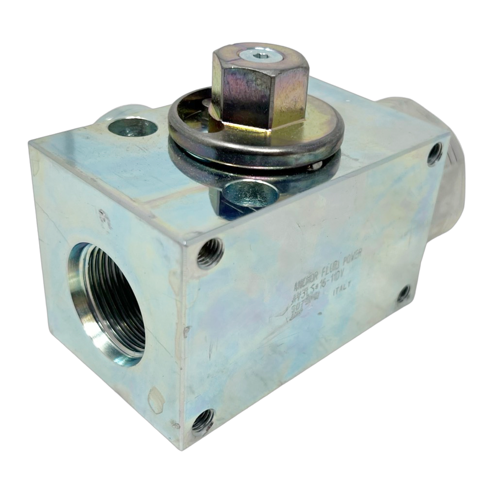 AV3LS#20-11DV : AFP 3-Way Excavator Style Ball Valve, 5075psi rated, Steel, #20 SAE (1.25")