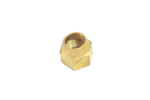 B-F0302-06-OHI : OHI Adapter, 0.375 (3/8") Flare Short Nut (Brass)