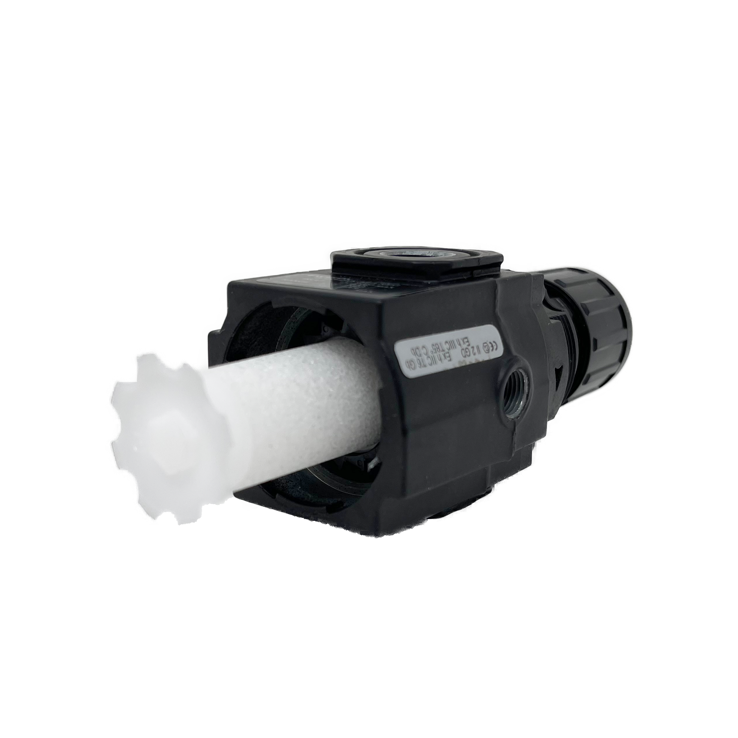 B72G-2AK-QD3-RMG : Norgren Excelon Combo Filter/Regulator, 1/4" NPT, Knob Adjust, Manual 1/4 Turn Drain, Short Metal Bowl, 40-Micron, Relieving, 5-150psi, with Gauge