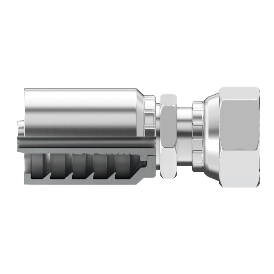 BT-OFFX-2424 : Continental Hose Fitting, 1.5 (1-1/2") Hose ID, 2-12 Male JIC, Straight, Swivel Connection