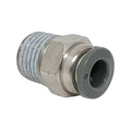 C24250448-10PACK : Norgren Straight adapter(internal and external hex), 7/8 external hex, 1/2 NPT thread, 1/4 tube O/D port