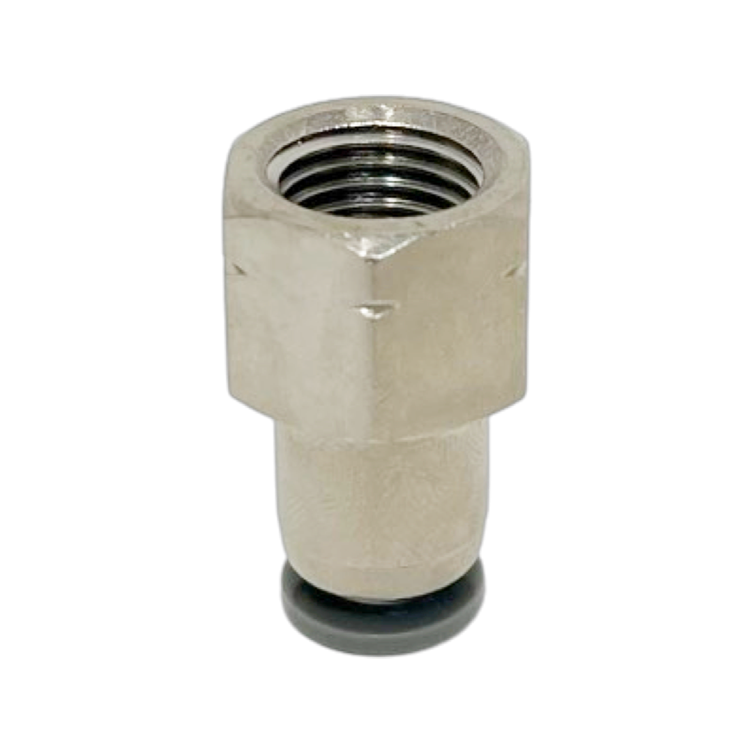 C24260738-5PACK : Norgren Straight adapter, 1/2 tube O/D, 3/8 NPT female thread