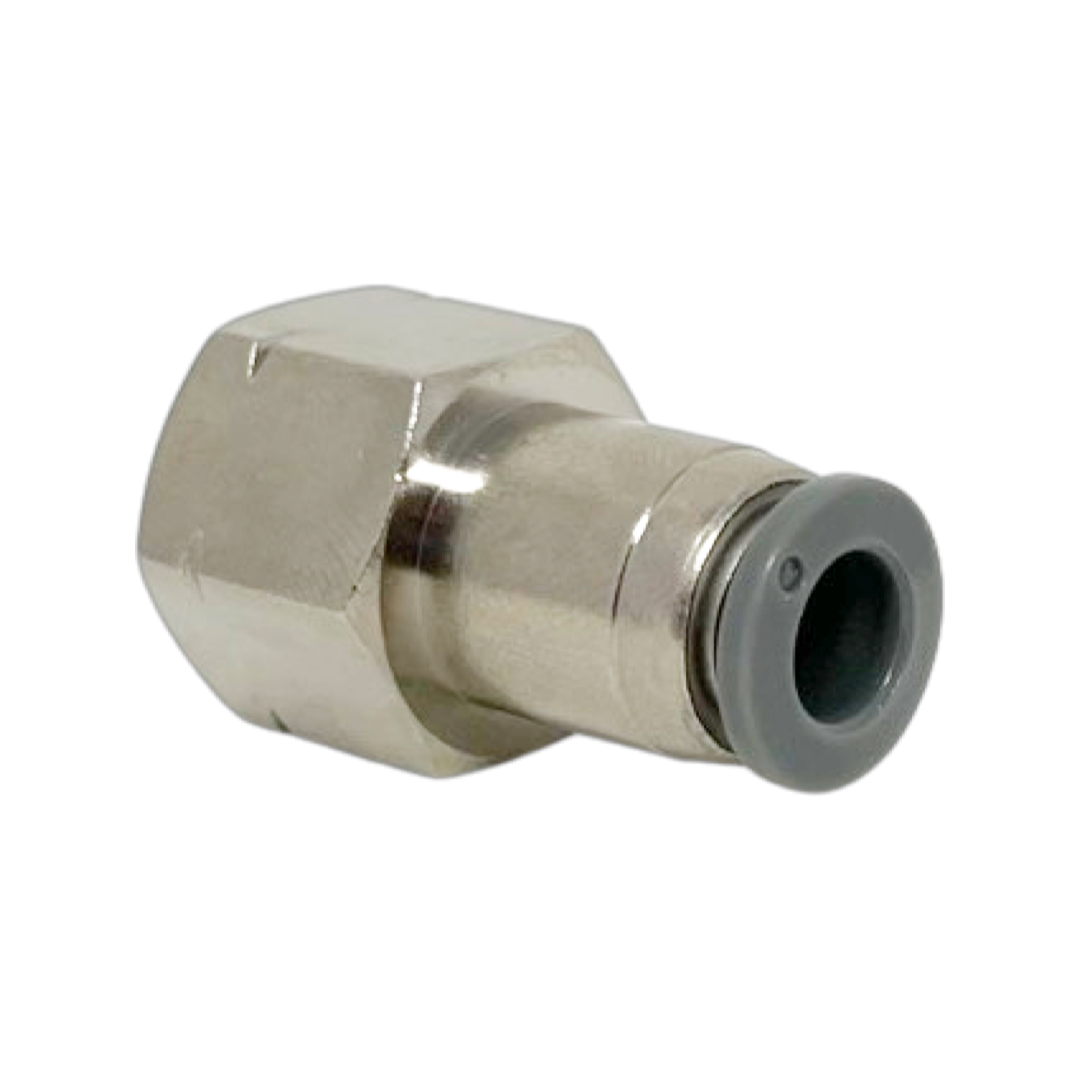C24260738-5PACK : Norgren Straight adapter, 1/2 tube O/D, 3/8 NPT female thread