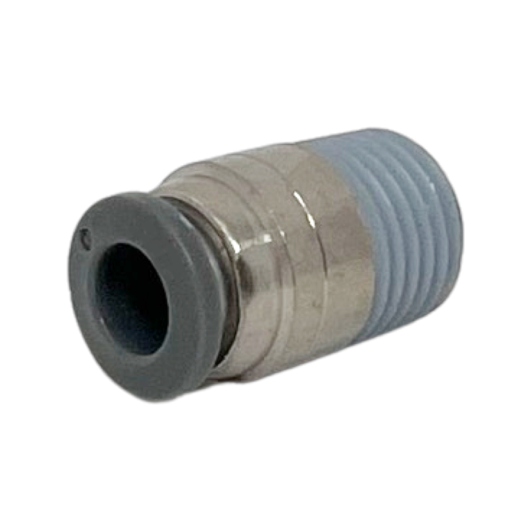 C242A0410-10PACK : Norgren Straight adapter (internal hex only), 1/4 tube O/D, 10-32 UNF thread