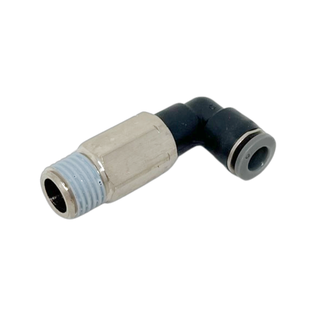 C24540728-5PACK : Norgren 90-Degree Swivel Elbow Adapter, 1/2 tube O/D, 1/4 NPT thread