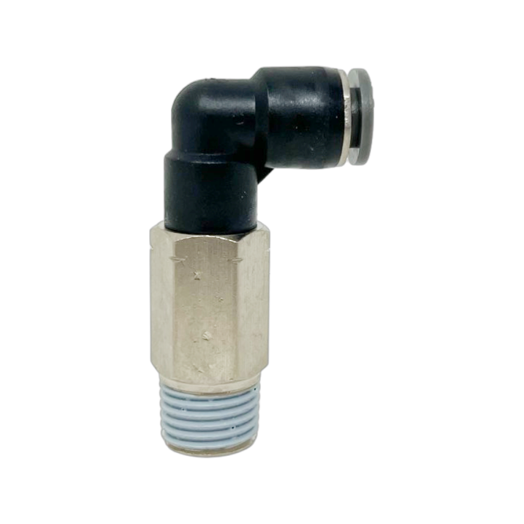 C24540438-10PACK : Norgren 90-Degree Swivel Elbow Adapter, 1/4 tube O/D, 3/8 NPT thread