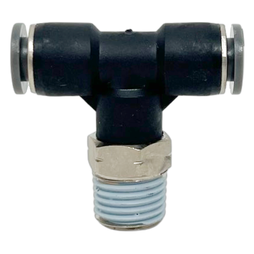 C24670638-5PACK : Norgren Swivel tee adapter, 3/8 tube O/D, 3/8 NPT thread