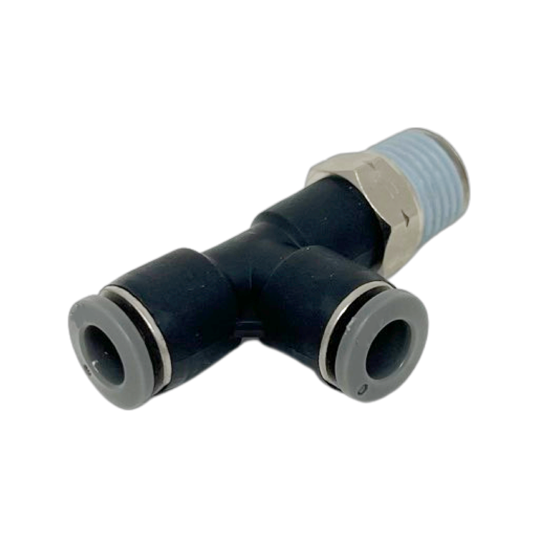 C24680548-5PACK : Norgren Swivel Run Tee adapter, 5/16 tube O/D, 1/2 NPT thread