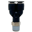 C24880538-10PACK : Norgren Swivel Y adapter, 5/16 tube O/D, 3/8 NPT thread