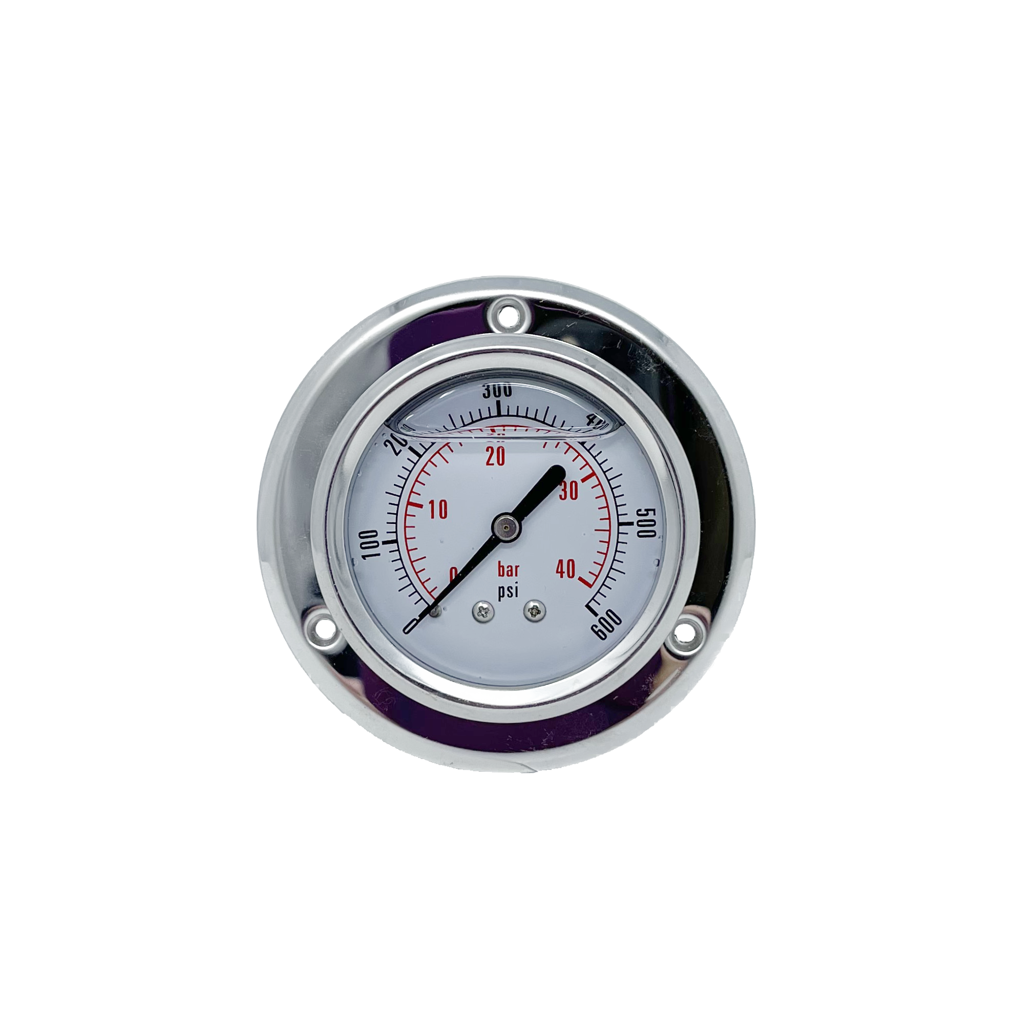 CF1P-040E : Dynamic Pressure Gauge, 2.5" Face, 0-600psi Pressure Range, 1/4" NPT, Panel Flange Style