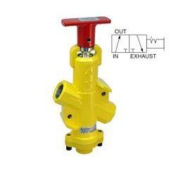 CR022B1M1 : Norgren Inline Lockout Valve, 1" NPT ports, without muffler