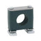 CRA-217.2-PP-DP-AS-U-W3 : Stauff Clamp, Unistrut Mount, 0.677" (17.2mm) OD, for 3/8" Pipe, Green PP Insert, Profiled Interior, Carbon Steel