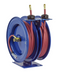 C-LPL-425-425 : Coxreels C-LPL-425-425 Dual Purpose Spring Rewind Hose Reel for air/water/oil, 1/2" ID, 25' hose capacity each, NO HOSE, 300psi