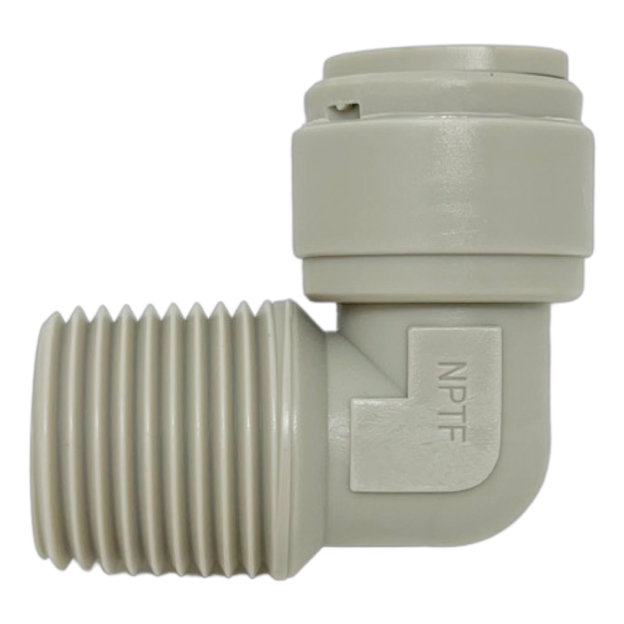 D24450418-10PACK : Norgren Elbow Adapter, 1/4 tube O/D, 1/8 NPT thread