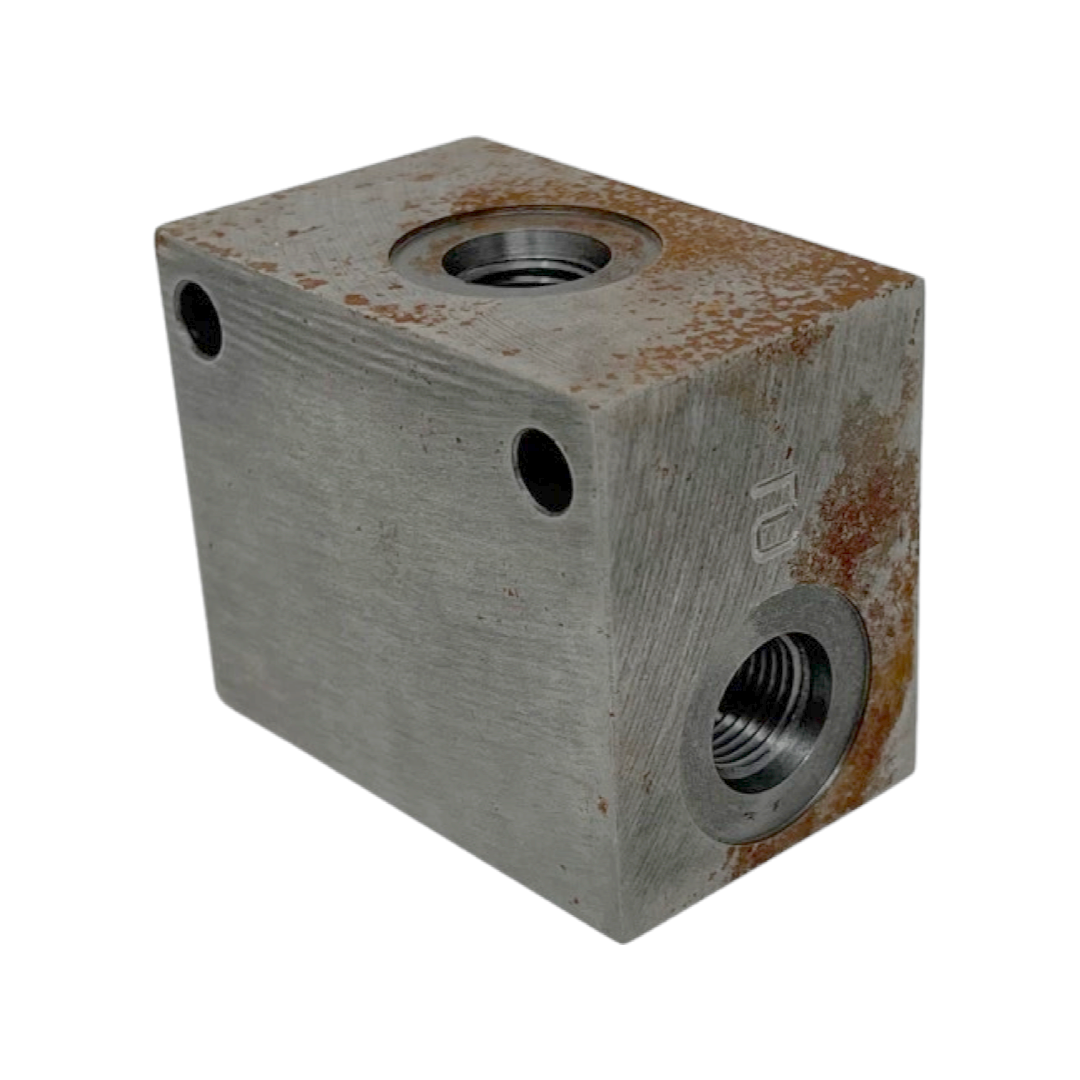 DC082CB6S : Daman Common Cavity Body, C-8-2 Cartridge Cavity, #6 SAE (3/8") Port Connections, 5000psi Rated, Ductile Iron, Without Gauge Port