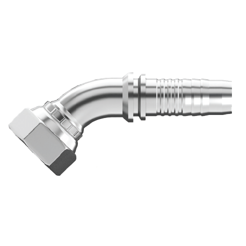 DG-BPFX45-2424T : Continental Hose Fitting, 1.5 (1-1/2") Hose ID, 1-1/2-11 Female BSPP, 45-Degree, Swivel Connection