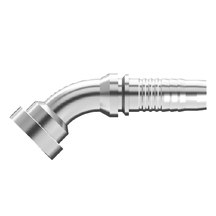 DG-FH45-2432 : Continental Hose Fitting, 1.5 (1-1/2") Hose ID,  2 Code 62, 45-Degree Connection