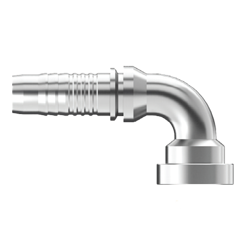 DG-FH90-2424 : Continental Hose Fitting, 1.5 (1-1/2") Hose ID,  1.5 Code 62, 90-Degree Connection