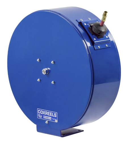 EZ-ENH-125 : Coxreels EZ-ENH-125 Safety Series Spring Rewind Enclosed Hose Reel for grease/hydraulic oil, 1/4" ID, 25' hose, 5000psi