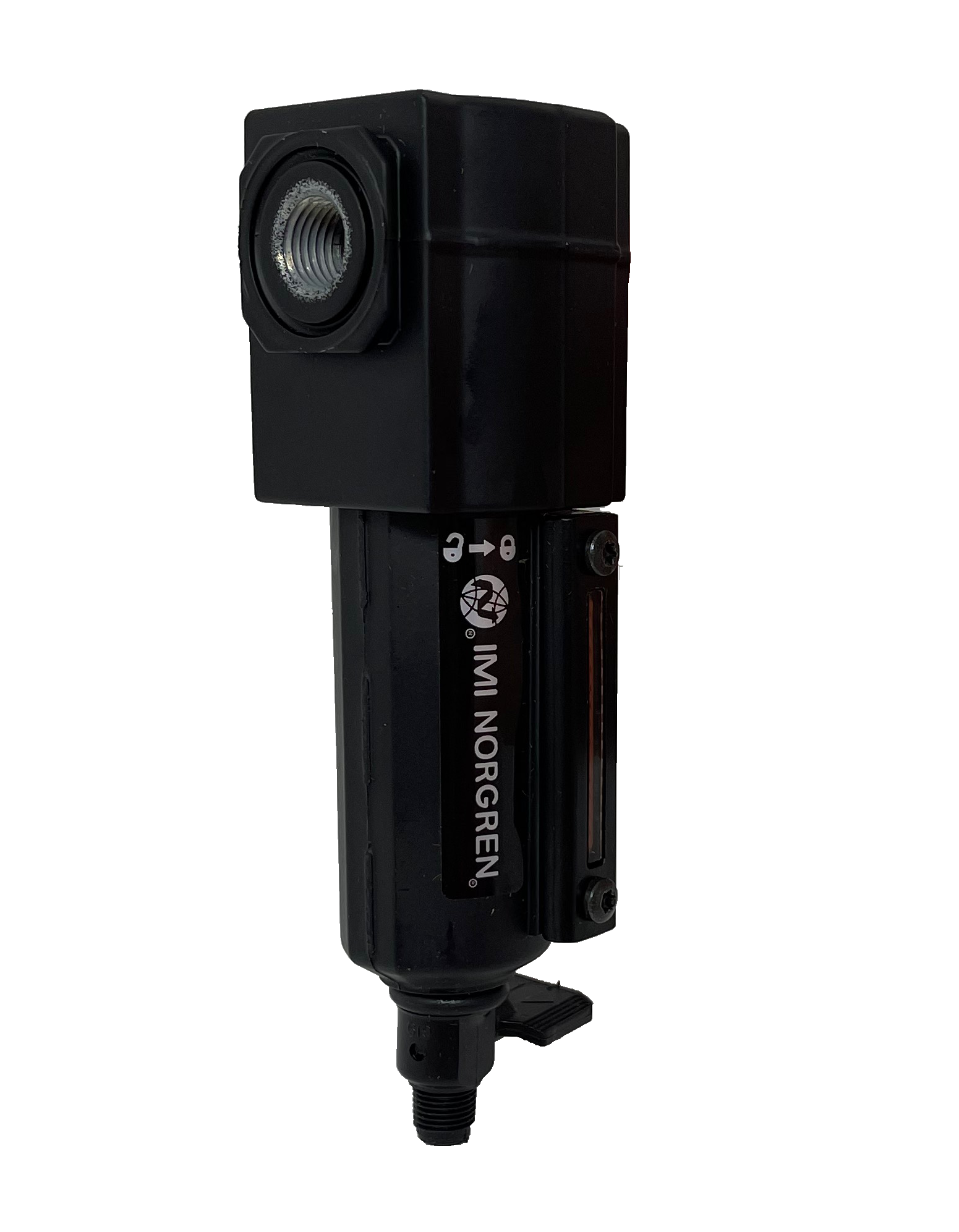 F72G-2AN-QD3 : Norgren Excelon Filter, 1/4" NPT, No Indicator, Manual 1/4 Turn Drain, Short Metal Bowl, 40-Micron