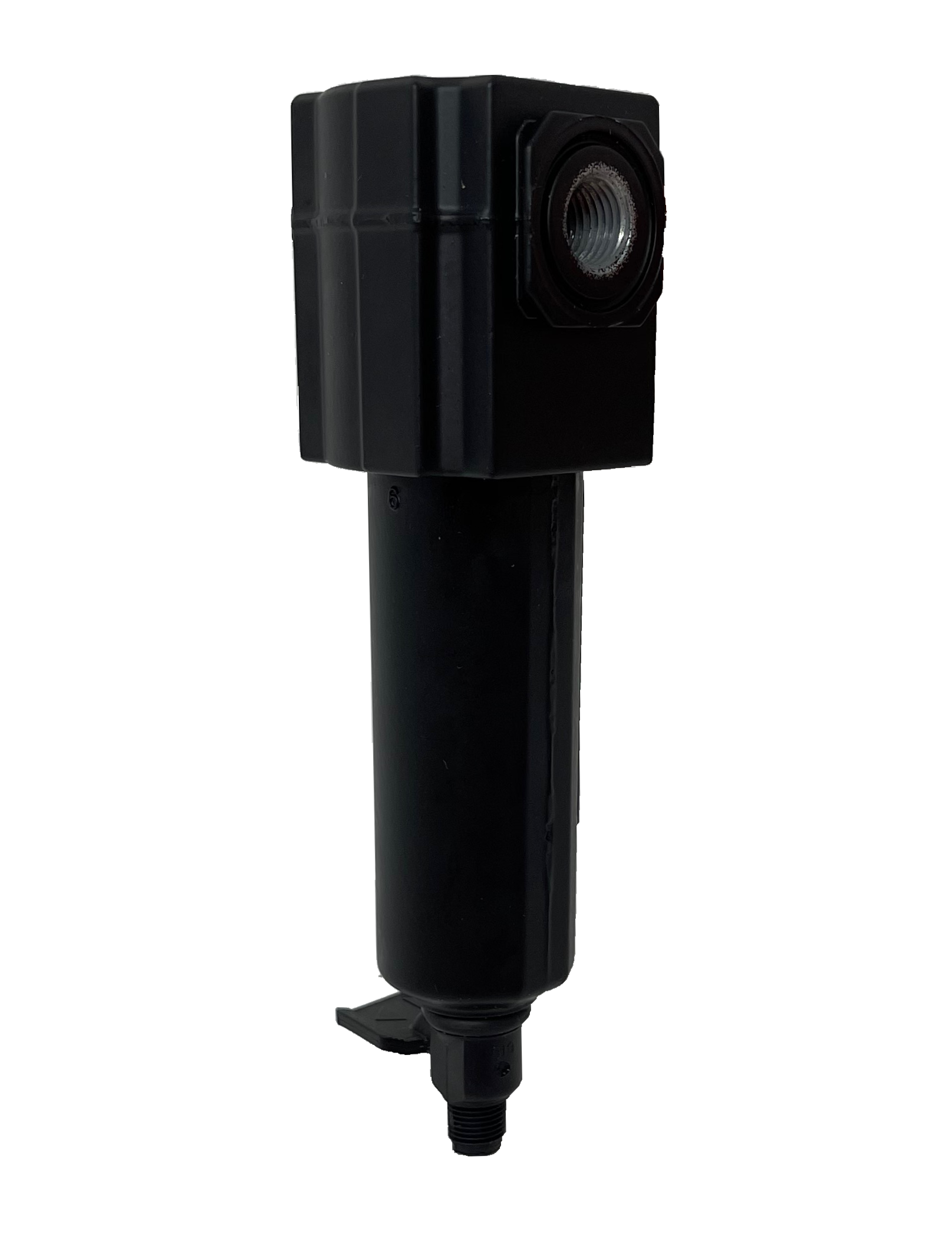 F72G-2AN-QE1 : Norgren Excelon Filter, 1/4" NPT, No Indicator, Manual 1/4 Turn Drain, Long Metal Bowl, 5-Micron
