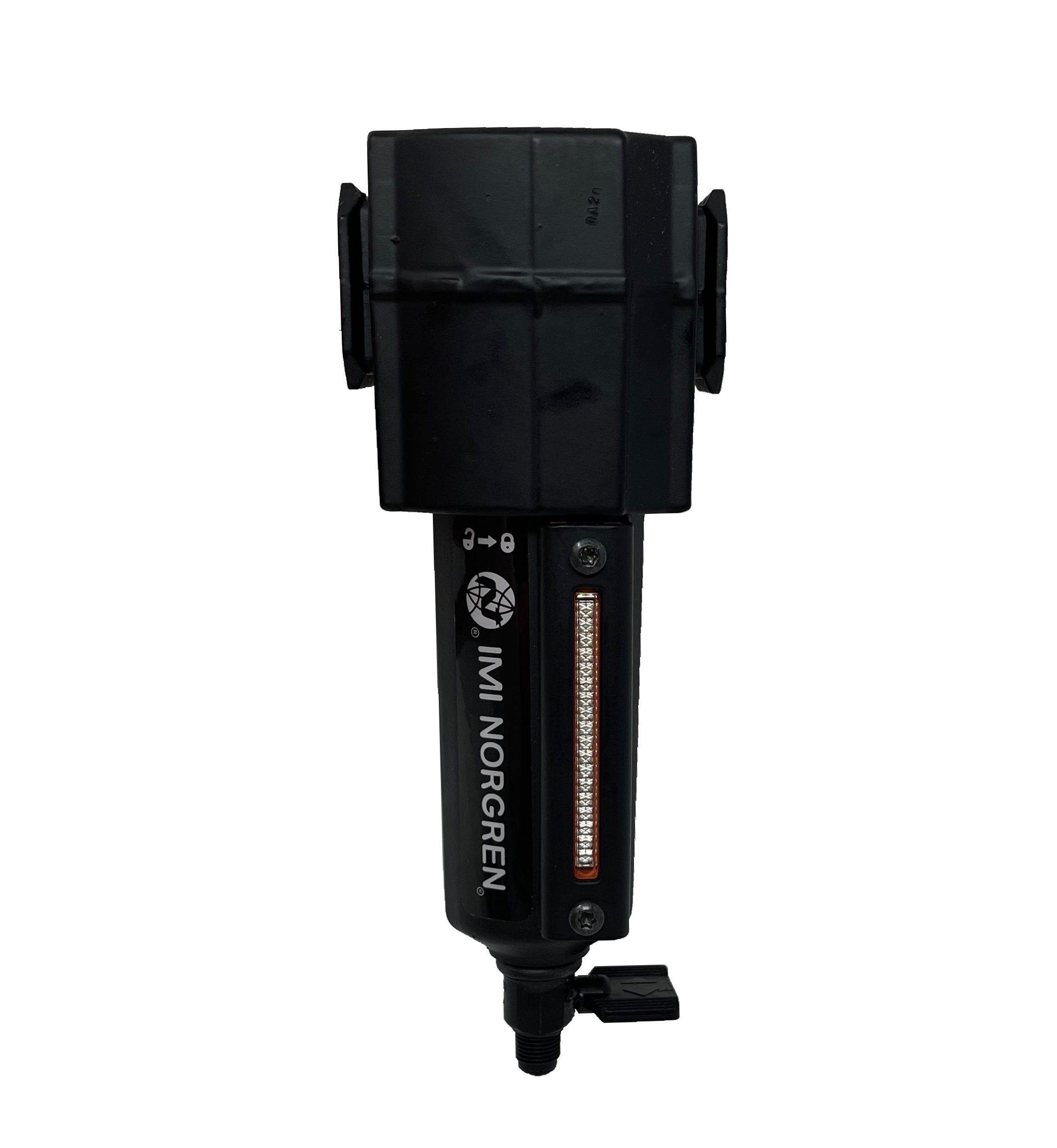 F73G-2AN-QD1 : Norgren Excelon Filter, 1/4" NPT, No Indicator, Manual 1/4 Turn Drain, Metal Bowl, 5-Micron