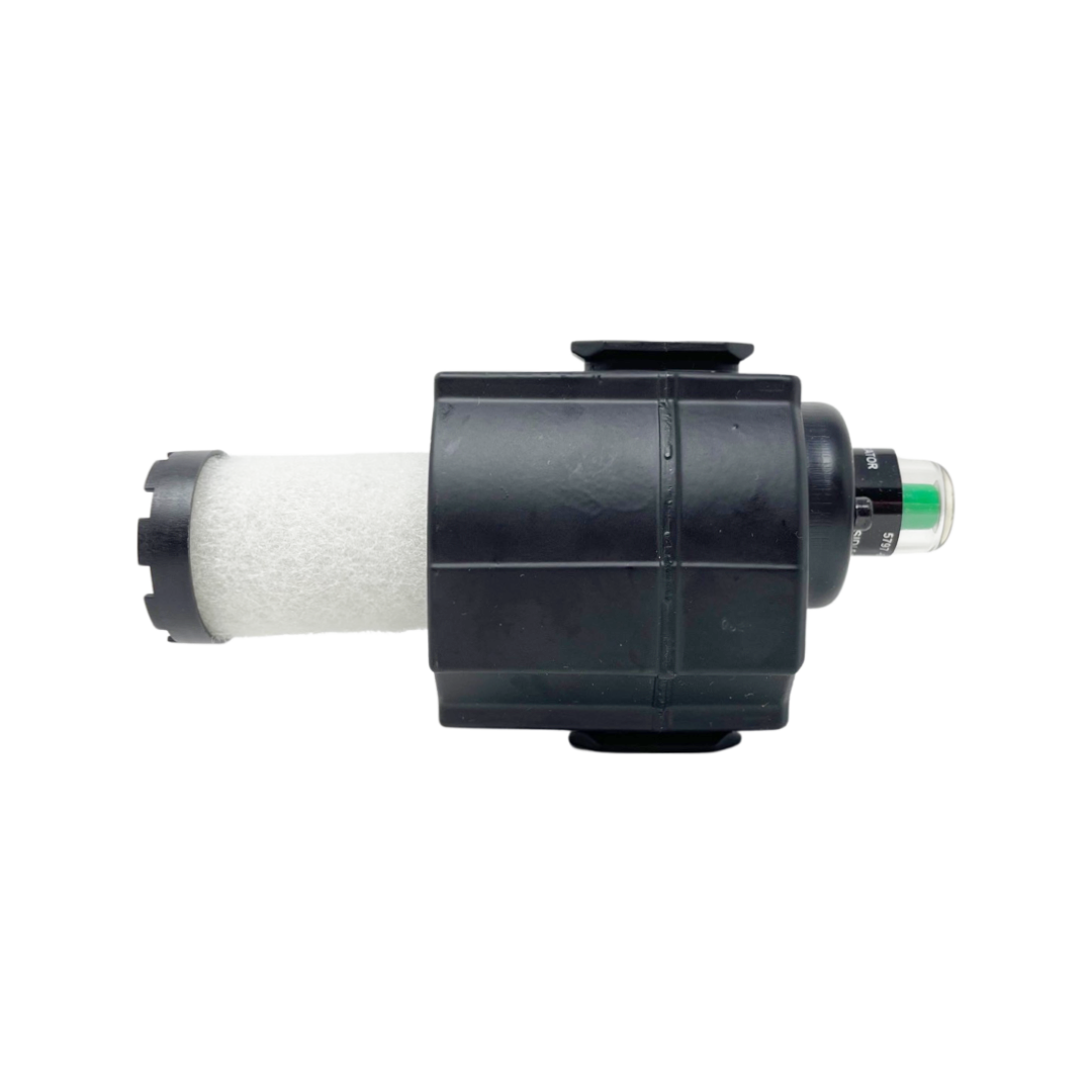 F74C-3AD-AD0 : Norgren Excelon Coalescing Filter, 3/8" NPT, With Mechanical Indicator, Auto Drain, Metal Bowl