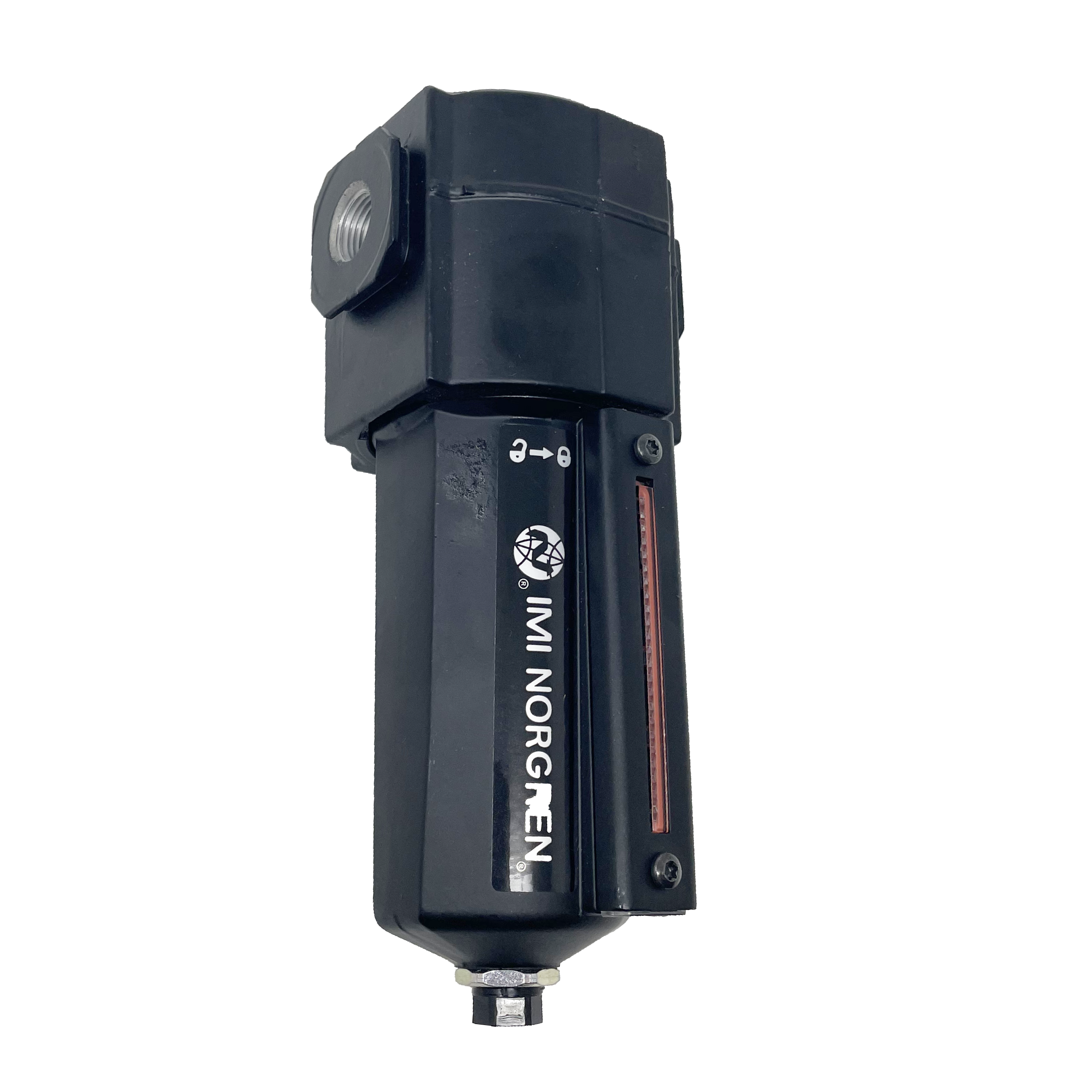 F74G-3AN-AD3 : Norgren Excelon Filter, 3/8" NPT, No Indicator, Auto Drain, Metal Bowl, 40-Micron