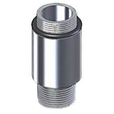 FBS-10816-104P : Magnaloy Spin-On NPT Adapter, Aluminum, 1 1/2-16 UN to 1.25" NPT