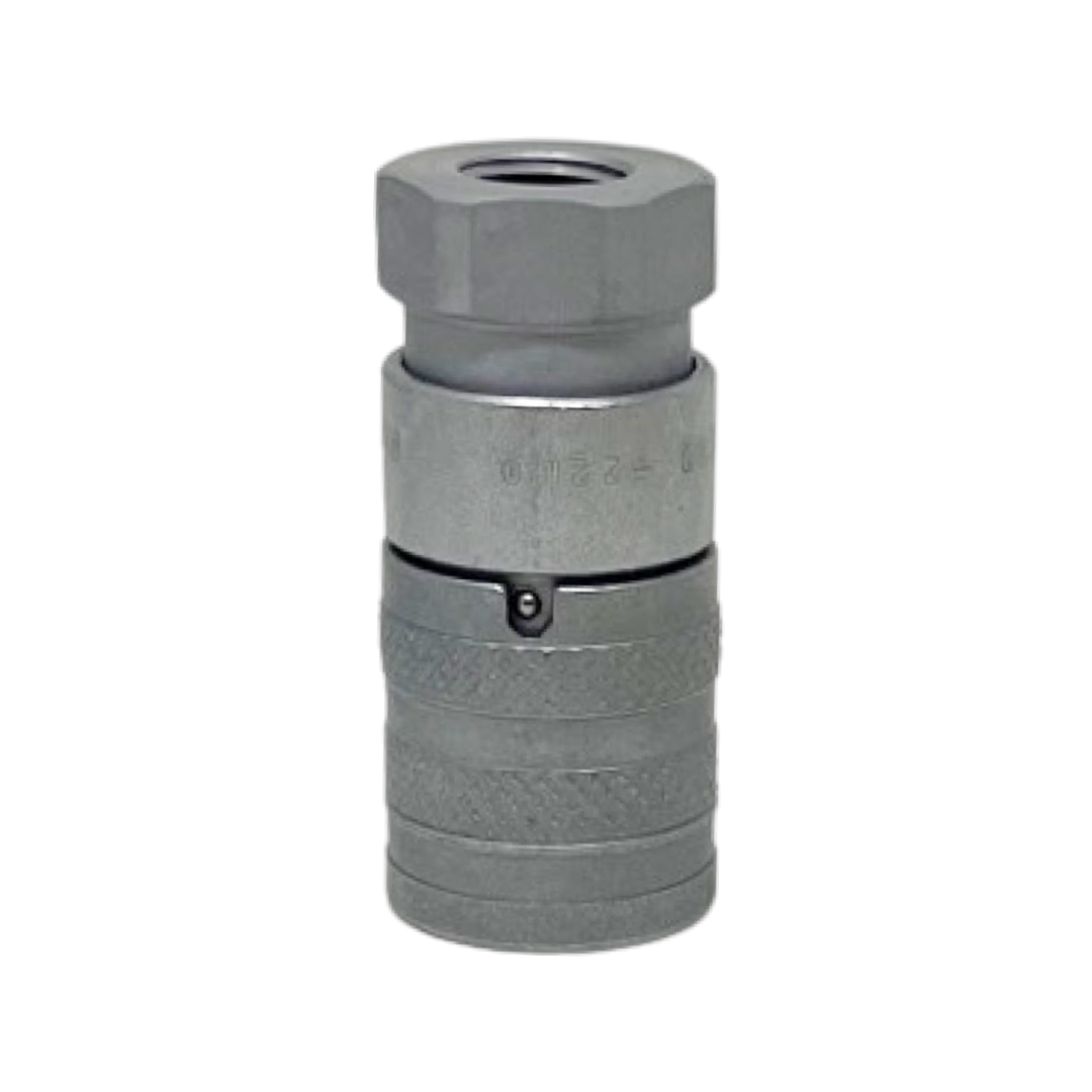 FFH04 14NPT F : Faster Quick Disconnect, Female 1/4" Coupler, 0.25 (1/4") NPT Connection, 5076psi MAWP, 6.6 GPM, ISO 16028 Interchange, Push to Connect Style, Connection Under Pressure Not Allowed