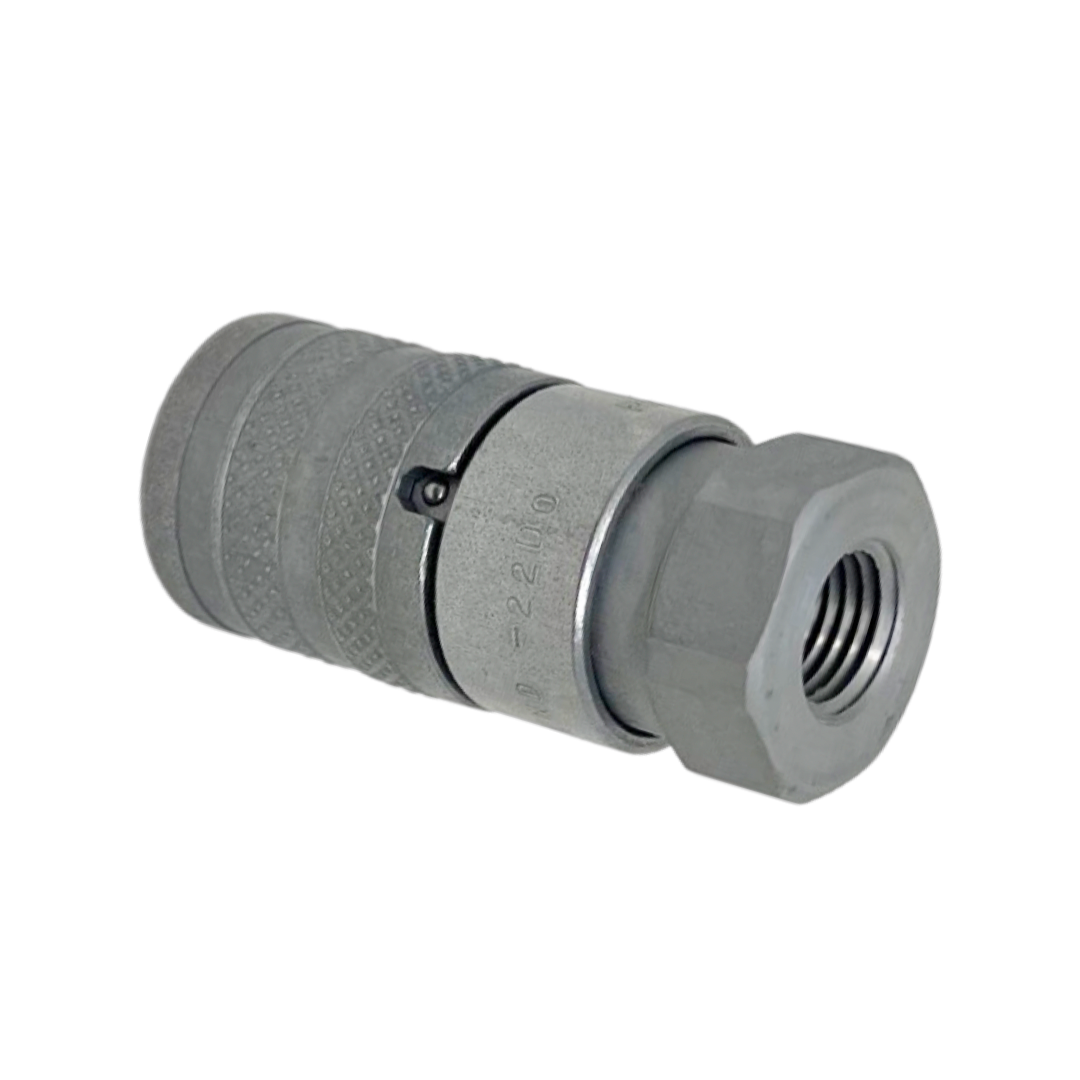 FFH04 14NPT F : Faster Quick Disconnect, Female 1/4" Coupler, 0.25 (1/4") NPT Connection, 5076psi MAWP, 6.6 GPM, ISO 16028 Interchange, Push to Connect Style, Connection Under Pressure Not Allowed