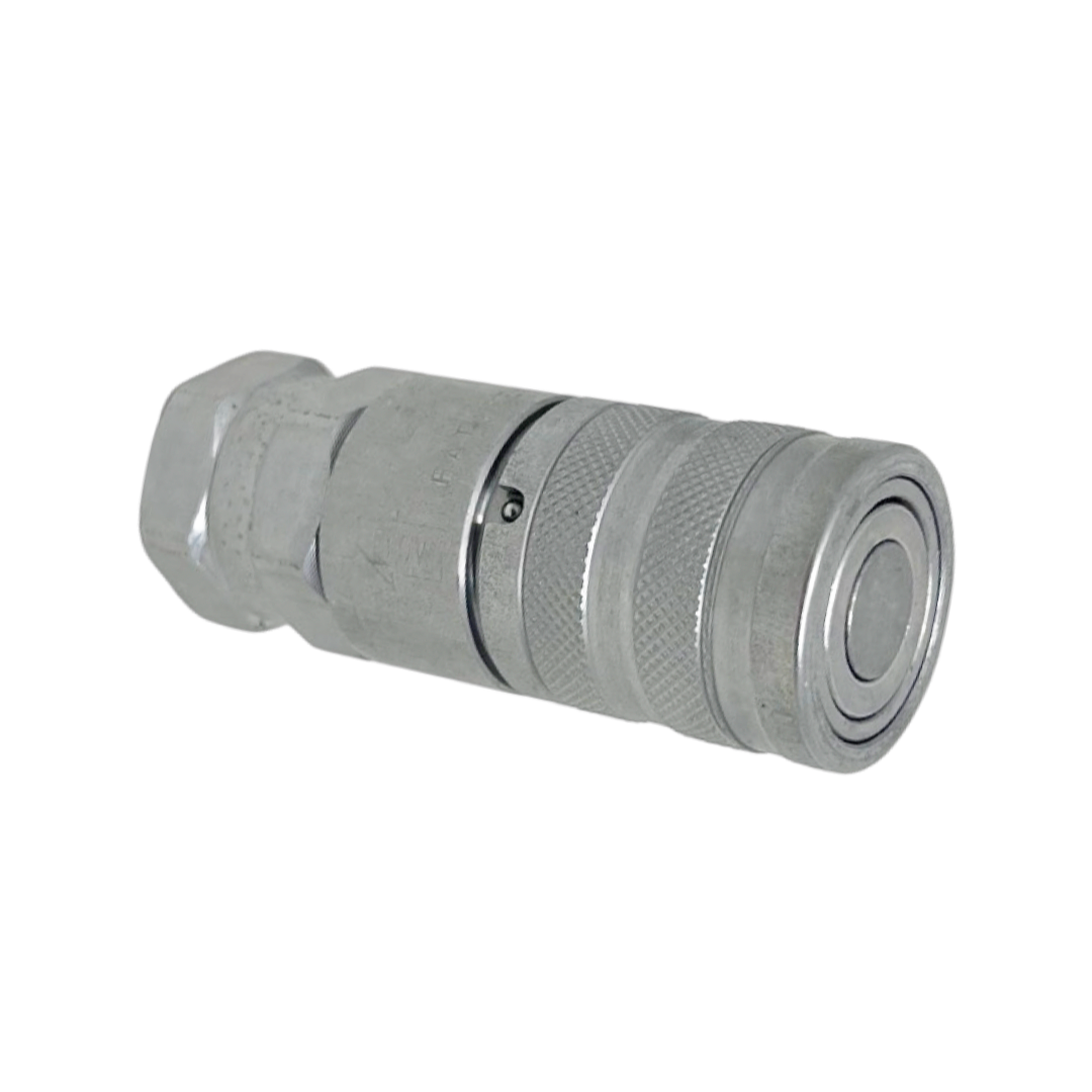 FFH06 12NPT F : Faster Quick Disconnect, Female 3/8" Coupler, 0.5 (1/2") NPT Connection, 5076psi MAWP, 13.2 GPM, ISO 16028 Interchange, Push to Connect Style, Connection Under Pressure Not Allowed